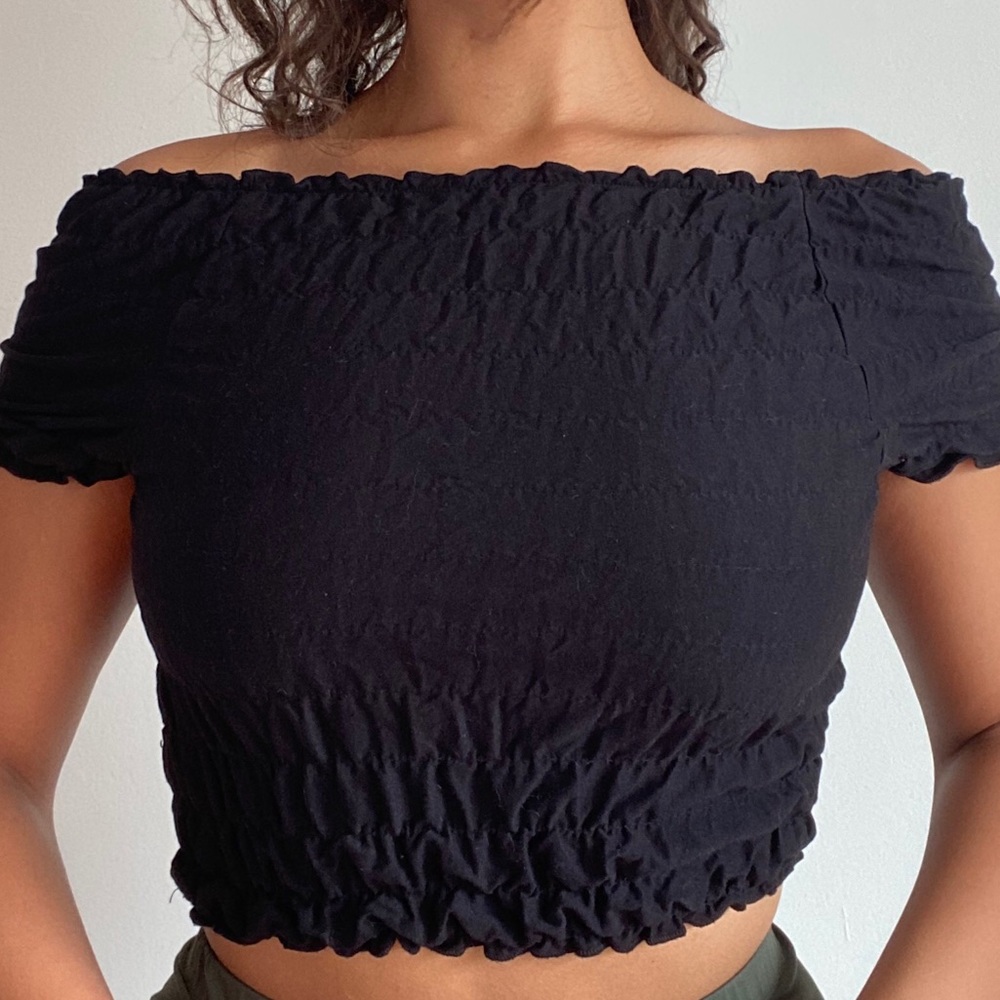 Ruched crop top